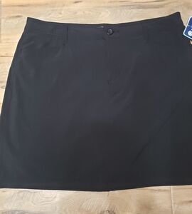 Riders By Lee Black Women's Skirt Woth Shorts Skort Athletic Tennis Size 14